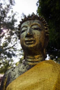 Buddha in the evening Stock Photos