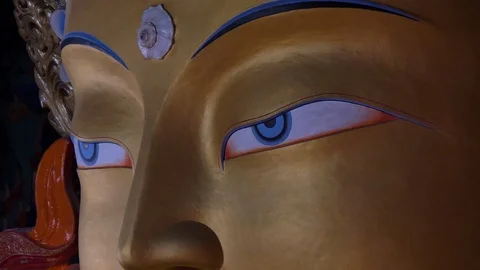 Buddha Eyes Stock Footage 127416986