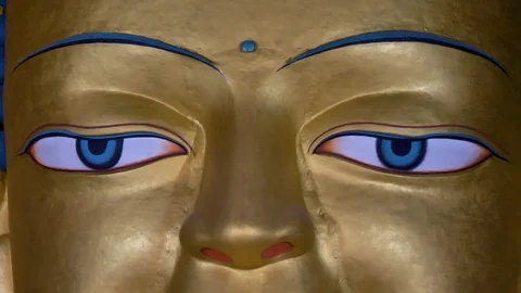 Buddha Eyes Stock Footage 127417045