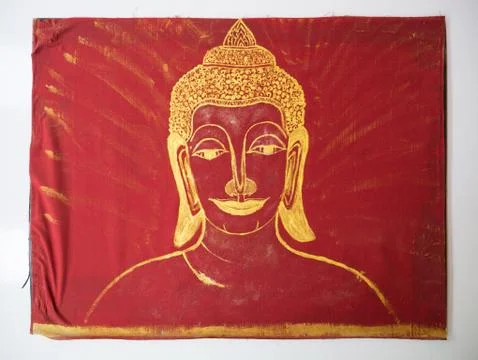 Buddha face drawing 写真素材