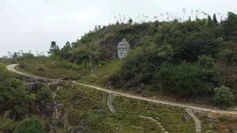 Buddha Face Stock Footage 221456754