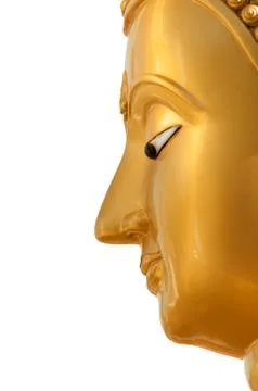 Buddha face in profile Stock Photos