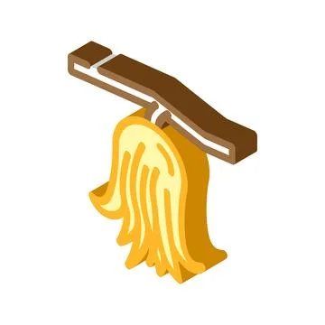 Buddha hand lemon isometric icon vector illustration Stock Illustration