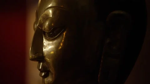 Buddha Head Closeup 動画素材 132302110