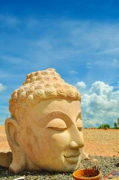 Buddha head Stock Photos