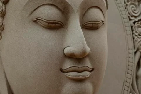 Buddha head Foto stock