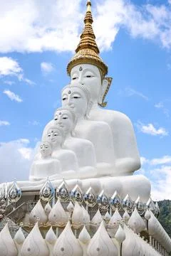 The Buddha image is a bright sky Stock Photos