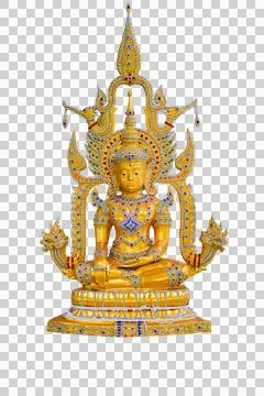Buddha image on isolate on transparent background PNG file Stock Photos
