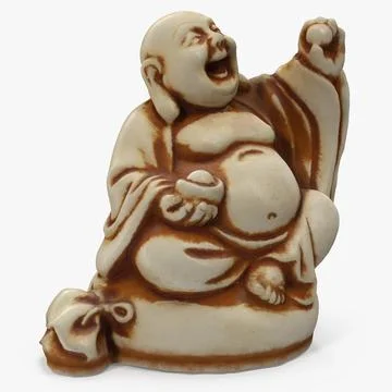 Buddha Ivory Netsuke 3D Model