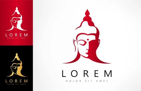 Buddha logo vector design. Logo design. Stock Illustration
