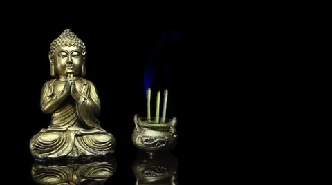Buddha in meditation Stock Footage 37997408