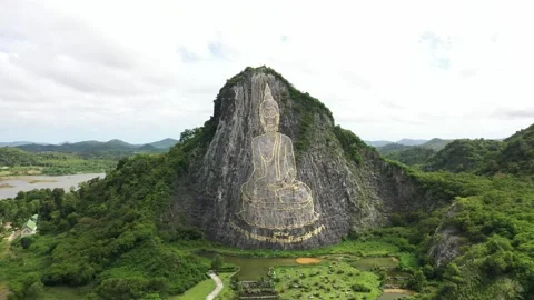 Buddha Mountain Pattaya Video stock 202635238