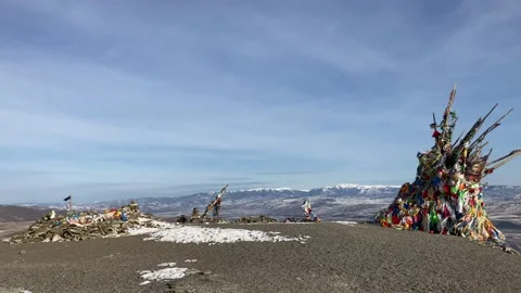 Buddha in the mountains Video stock 144869000