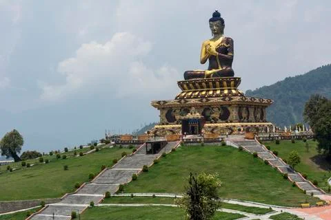 Buddha Park Ravangla located on the way to Ralang Monastery, South Sikkim, In Stock Photos