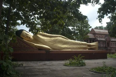 Buddha, Phnom Pros, Kompong Cham, Cambodia Stock Photos