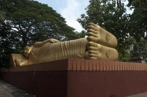 Buddha, Phnom Pros, Kompong Cham, Cambodia Foto stock