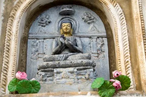 Buddha in Sitting Position Stock Photos
