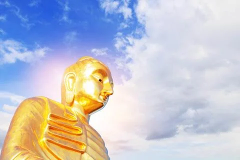 Buddha with the sky. Stock Photos