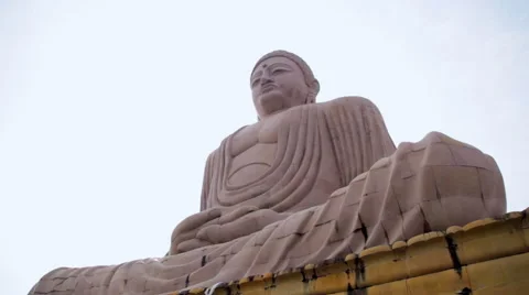Buddha statue at Bodhgaya Stock Footage 41758876