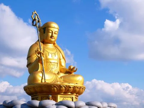 Buddha statue in Busan Stock Photos