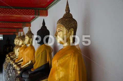 Buddha statue in a church Stock Photos