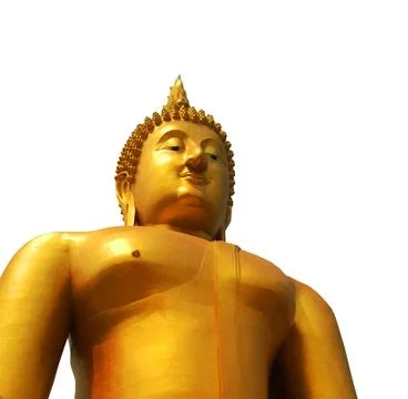 Buddha statue with clipping path Stock Photos