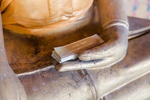 Buddha statue close up Stock Photos