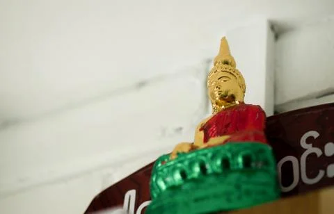 BUDDHA STATUE FOCUS ON FACE Stock Photos