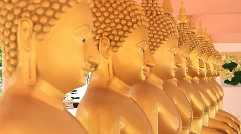 Buddha statue Stock Footage 11235538