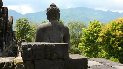 Buddha statue Stock Footage 24456163