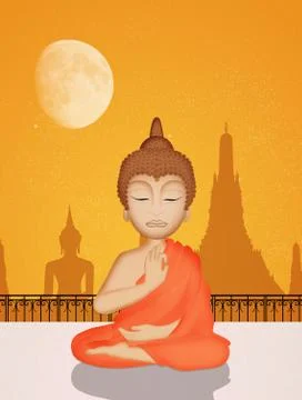 Buddha statue Stock Illustration