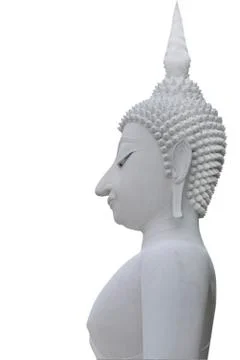 Buddha statue on isolate white background Stock-Fotos