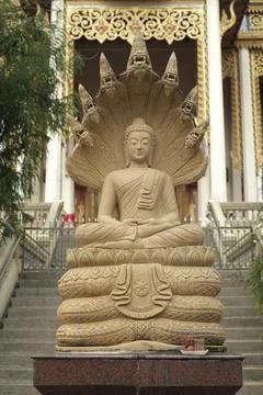 Buddha statue made from sand Foto stock