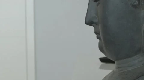 Buddha statue pan down Stock Footage 53080172