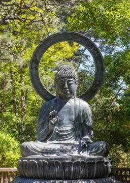 Buddha statue in the Protection posture Foto stock