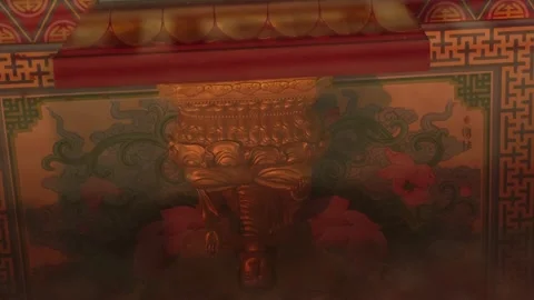 Buddha statue reflection in the water puddle Stock Footage 207662231