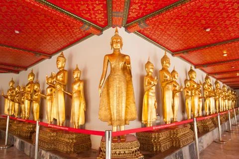 Buddha statue in the temple. Stock Photos