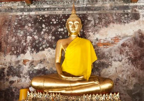 Buddha statue at the temple Foto stock