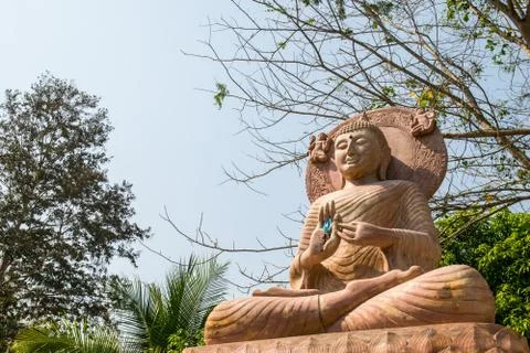 Buddha statue in temple Stock Photos