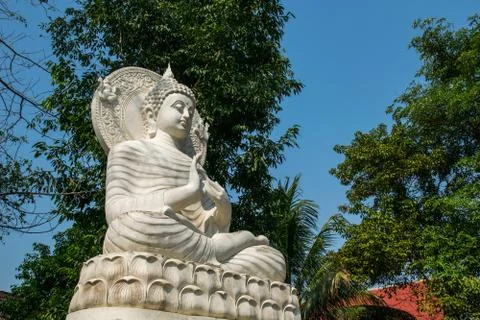 Buddha statue in temple Stock Photos