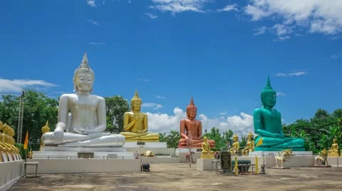Buddha statue in Thailand Stock Footage 55576816