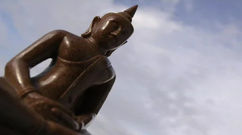 Buddha Statue Timelapse Stock Footage 677873