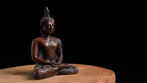 Buddha Statue Turning Stock Footage 283680180