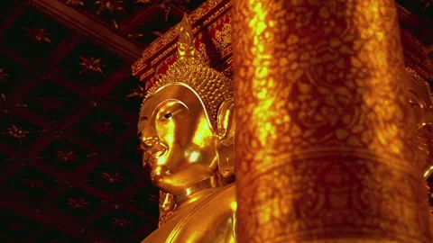 Buddha Statue At Wat Phumin Stock Footage 247472143