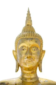 Buddha statues on white background. Foto stock