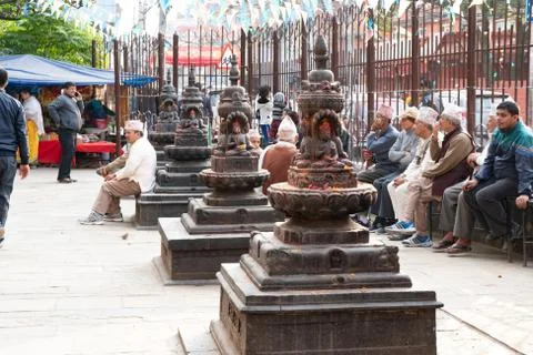 Buddha Stupas Foto stock