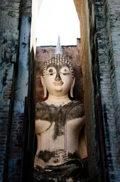 Buddha in sukhothai Stock Photos