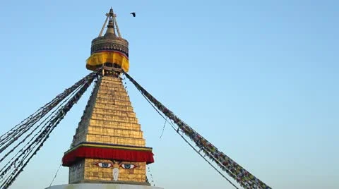 Buddha temple in Kathmandu Stock Footage 20501065