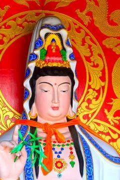 Buddha in a temple Stock Photos