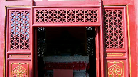 Buddha Temple, zoom in Video stock 268036
